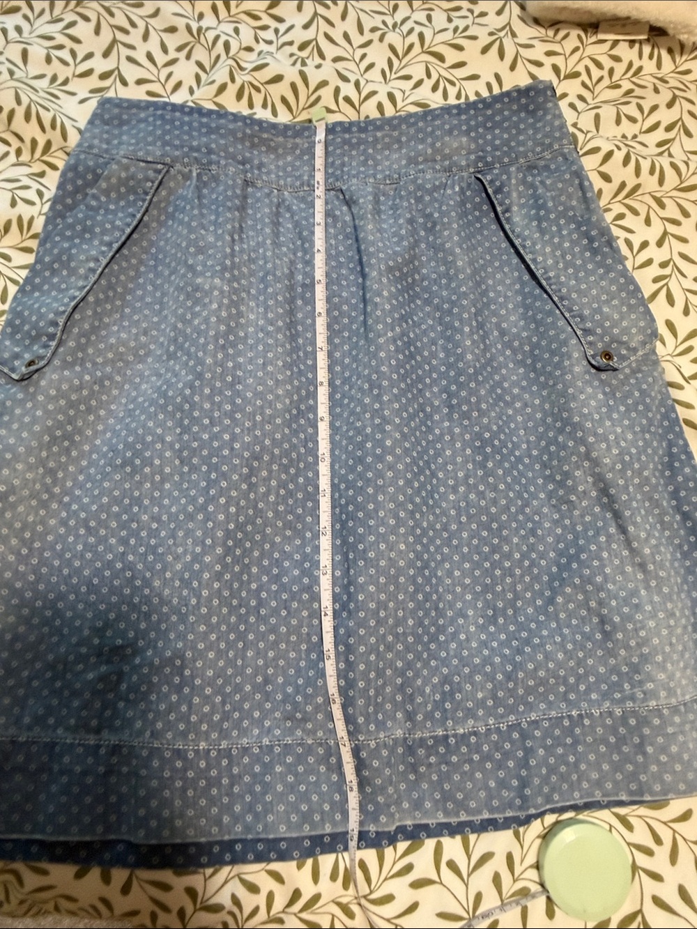 HOLDING HORSES Light Blue Polka Dot A-Line Skirt - Picture 5 of 7